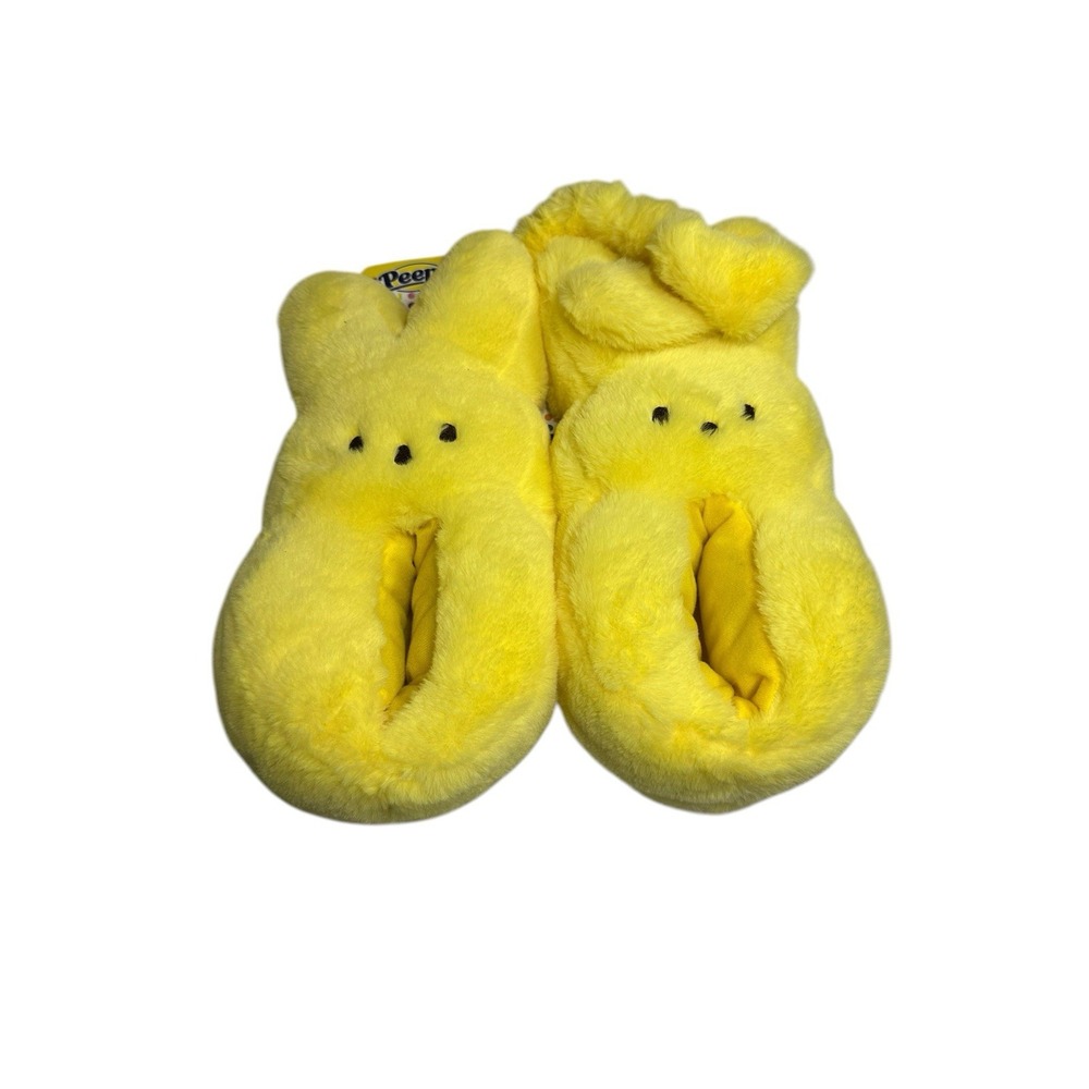 PEEPS kids slippers & headband set size medium‎ 13 1 yellow super soft fuzzy